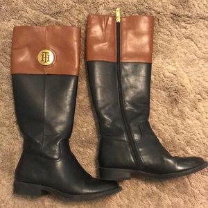 Girls Tommy Hilfiger riding boots.